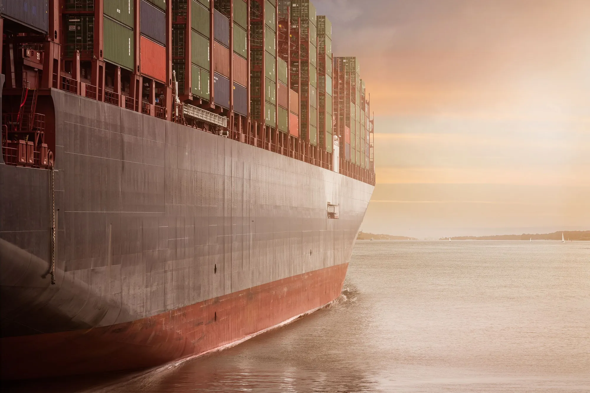 Shipping container depot managing global commercial cargo