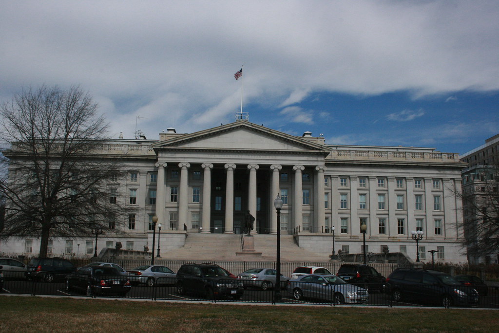 The US Treasury Building